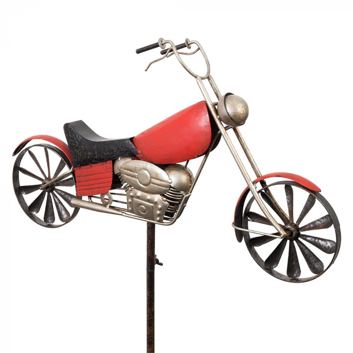 MOTORRAD für FREAKS Windrad Windspiel Chopper Metall 160 cm