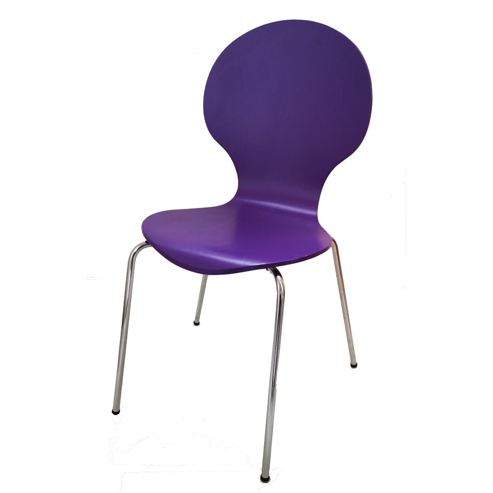 EUROVILAG TRENDSHOP AUGSBURGda schau her! - Stuhl LILA Metall/Holz