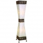 Preview: XENIA SONNE taillierte Stehlampe Lichtsäule 100 cm Bali Lampe handgefertigt