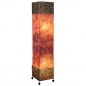 Preview: MALANG ORANGE Lichtsäule Stehlampe BALI LAMPE 100 cm handgefertigt