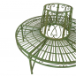 Preview: Baumbank CONTESSA Antik Look GRÜN Eisen Parkbank Gartenbank