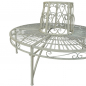 Preview: Baumbank CONTESSA Antik Look WEISS Eisen Parkbank Gartenbank