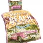Preview: US CABRIO Summer Cuba Beach Party Mikrofaser Bettwäsche 135x200 cm