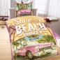 Preview: US CABRIO Summer Cuba Beach Party Mikrofaser Bettwäsche 135x200 cm