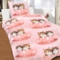 Preview: KATZEN Kätzchen Katzenkinder Mikrofaser Bettwäsche 135x200 cm