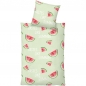 Preview: SUMMER WATERMELON grün Bettwäsche Mikrofaser 135x200 cm