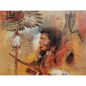 Preview: Bild Indianer 87x63 cm artisan limited edition frame 8/300 bemalter Holzrahmen