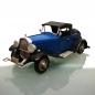 Preview: US OLDTIMER blau mit schwarzem Verdeck Nostalgie Blechauto Blech Modellauto