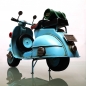 Preview: SCOOTER Freizeit Motorroller Blechroller Blech Modell himmelblau