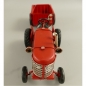 Preview: TRAKTOR TREKKER ROT mit Anhänger Blechauto Blech Modellauto