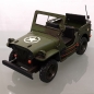 Preview: US ARMY JEEP Geländewagen olivgrün Blechauto Blech Modellauto