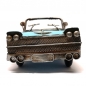 Preview: US Straßenkreuzer Cabrio mit Heckflossen hellblau Blechauto Blech Modellauto