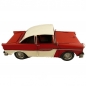 Preview: US Straßenkreuzer Auto rot weiß Blechauto Blech Modellauto 33 cm