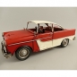 Preview: US Straßenkreuzer Auto rot weiß Blechauto Blech Modellauto 33 cm