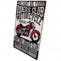 Preview: Blechschild MOTORCYCLE NEW YORK USA Nostalgie Metallschild 40x30 cm