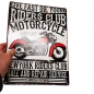 Preview: Blechschild MOTORCYCLE NEW YORK USA Nostalgie Metallschild 40x30 cm