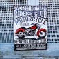 Preview: Blechschild MOTORCYCLE NEW YORK USA Nostalgie Metallschild 40x30 cm