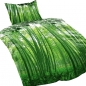 Preview: NATUR BAMBUS WALD Bettwäsche Baumwolle 135x200 cm