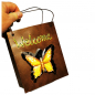 Preview: WINDLICHT WELCOME Schmetterling Tüten Form Rostlook Teelichthalter
