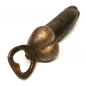 Preview: Außergewöhnlicher Flaschenöffner PHALLUS PENIS 18 cm Gusseisen Bronze Look