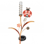 Preview: Solar Licht Gartenstecker Gartendeko Metall MARIENKÄFER 89 cm mit Farbwechsler