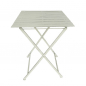 Preview: Gartenmöbel Set IBIZA klappbar WEISS Eisen 2x Stuhl 1x Tisch