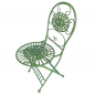 Preview: Gartenmöbel Set TOSCANA Antik Look GRÜN Eisen 2x Stuhl 1x Tisch