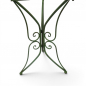 Preview: Gartenmöbel Set RIVIERA Antik Look GRÜN Eisen 2x Stuhl 1x Tisch