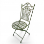 Preview: Gartenmöbel Set RIVIERA Antik Look GRÜN Eisen 2x Stuhl 1x Tisch