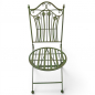 Preview: Gartenmöbel Set RIVIERA Antik Look GRÜN Eisen 2x Stuhl 1x Tisch