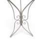 Preview: Gartenmöbel Set RIVIERA Antik Look WEISS Eisen 2x Stuhl 1x Tisch