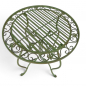 Preview: Gartenmöbel Set AMALFI Antik Look GRÜN Eisen 2x Stuhl 1x Tisch