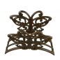 Preview: Gartenschlauchhalter aus Gusseisen Rustikales Design Schmetterling-Dekor