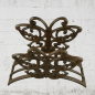 Preview: Gartenschlauchhalter aus Gusseisen Rustikales Design Schmetterling-Dekor