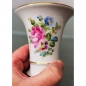 Preview: HEREND HUNGARY Porzellan Vase Trompetenvase Trichtervase 70er Jahre Blumenmuster