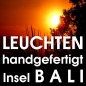 Preview: WAYAN (2) taillierte Stehlampe Bali Lampe handgefertigt 100 cm