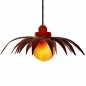 Preview: LOTUS (6) Deckenlampe Pendelleuchte Bali Lampe handgefertigt Ø 65 cm Cocosbaum Blätter