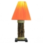 Preview: NEGARA ORANGE Tischlampe BALI LAMPE Loungelampe handgefertigt 45 cm