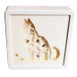 Preview: LED DEKO LICHTBOX mit 3D Papercut Motiv KATZE