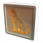 Preview: LED DEKO LICHTBOX mit 3D Papercut Motiv KATZE