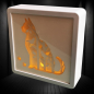 Preview: LED DEKO LICHTBOX mit 3D Papercut Motiv KATZE