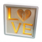 Preview: LED DEKO LICHTBOX mit 3D Papercut Motiv LOVE Liebe
