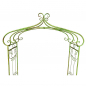Preview: ROSENBOGEN Romantik grün Rankgestell Rankhilfe Metall 235 x 130 cm