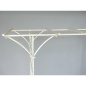 Preview: ROSENBOGEN Romantik weiß Rankgestell Rankhilfe Tor Metall 230 x 175 cm