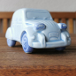 Preview: Auto ENTE Keramik Spardose Sparbüchse hellblau