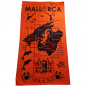 Preview: MALLORCA Balearen Insel orange XL Strandtuch Badetuch 90x175 cm