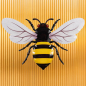 Preview: BIENE BEE Metall Wanddekoration für Innen & Außen
