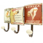 Preview: Garderobenleiste PIN UP GIRLS Metall 3er Haken Wandgarderobe Antik Look