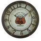 Preview: US ROUTE 66 Retro Werkstatt Wanduhr Eisen Vintage Style 50 cm