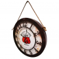 Preview: US ROUTE 66 Retro Werkstatt Wanduhr Eisen Vintage Style 50 cm